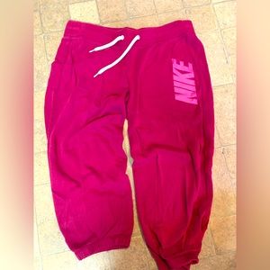 Nike crop sweat pants
